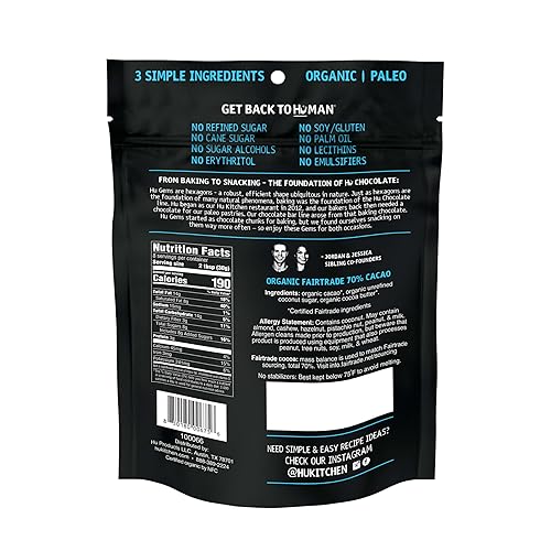 Miniatura 11 de Snacks de chocolate veganos, orgánicos, sin gluten con chispas, ni OMG, 9 oz