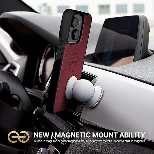 Miniatura 6 de Dreem Fibonacci - Funda tipo cartera para iPhone 15  2 en 1 a prueba de golpes y funda desmontable de piel vegana, compatible con MagSafe,