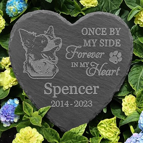Regalos conmemorativos de Border Collie, piedra conmemorativa de Border Collie, recuerdo de Border Collie, en memoria amorosa Border Collie