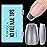TOMICCA Short Coffin Gel Nail Tips, Full Cover Short Nail Tips, 360Pcs Soft Coffin Nails Matte Fake False Acrylic Press on Nail Home DIY Nail Salon 15 Sizes