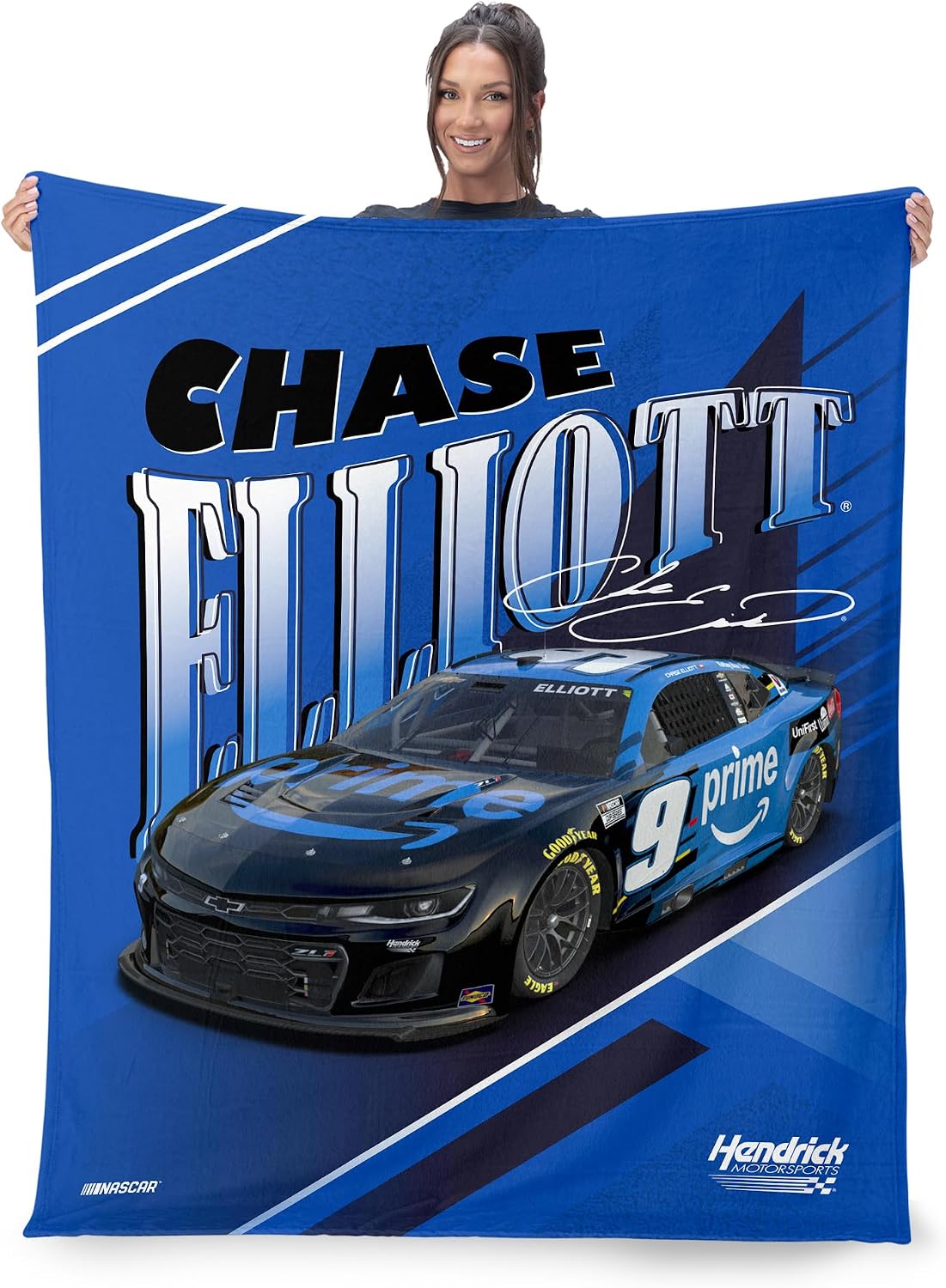 Northwest NASCAR Silk Touch Throw Blanket, Ultra Soft Plush Polyester, Lightweight Warm Decorative Fan Gift, 46 x 60 in