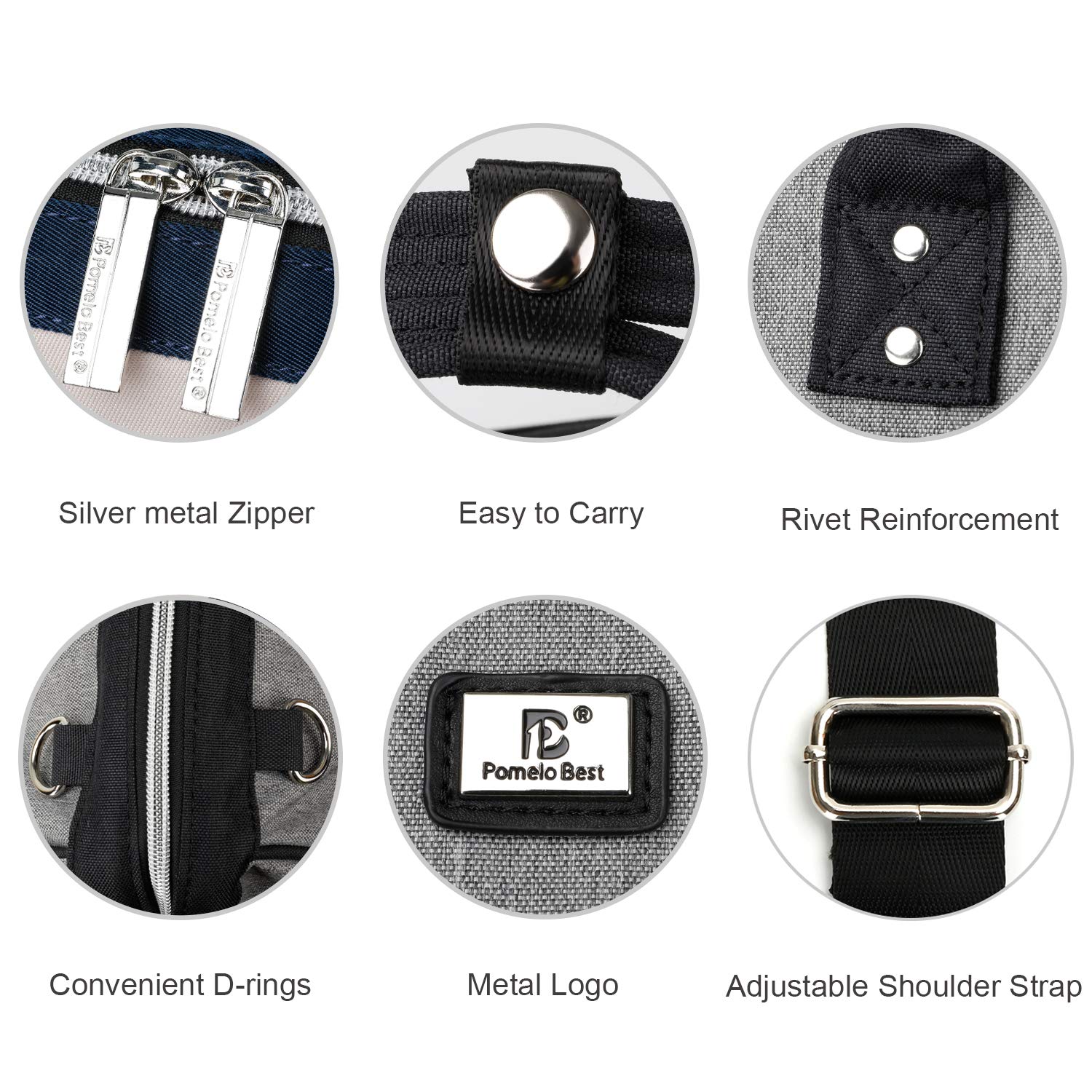 Diaper Bag Tote with Stroller Straps and Changing Pad