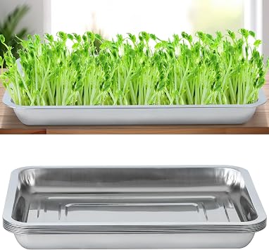 6 Pack Sprouting Tray Kit Seed Starter Tray Plant Germination Trays