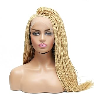 Blonde Wigs- Braided Wig- Fully Hand Braided WIgs- Box Braids Lace Wig