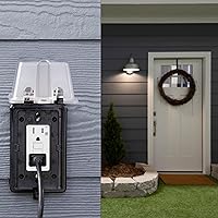 Vista 6 de Yaxa Basics Receptáculo GFCI resistente a la intemperie con indicador LED, resistente a manipulaciones, protección contra fallas a tierra, 15