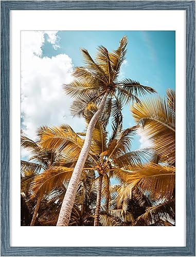 Vista 64 de Frametory, Portarretratos negro de 16 x 20 pulgadas, para fotos de 11 x 14 pulgadas con paspartú, molduras anchas (16 x 20 pulgadas, negro)