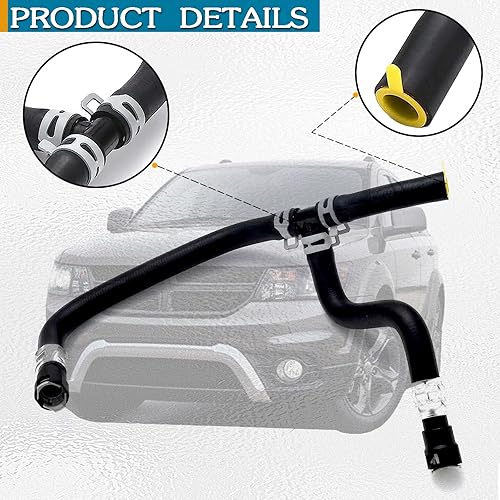 Miniatura 6 de Conjunto de manguera de calentador HVAC compatible con Buick Enclave GMC Acadia y Chevrolet Traverse 2007-2017, compatible con manguera de