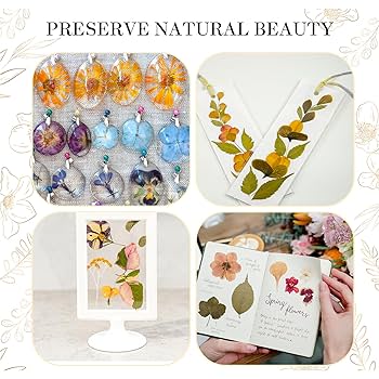 Microfleur Max Microwave Flower Pressing Kit - Complete DIY Floral Pressing Set Tweezers Soft Cover Book 9 23cm Pressing Flower Frame Scrapbooking Art