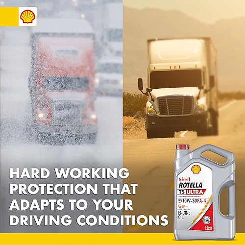 Miniatura 5 de Shell Rotella Aceite de motor diésel T5 Ultra Synthetic Blend 10W-30, FA-4 (1 galón, caja de 3)
