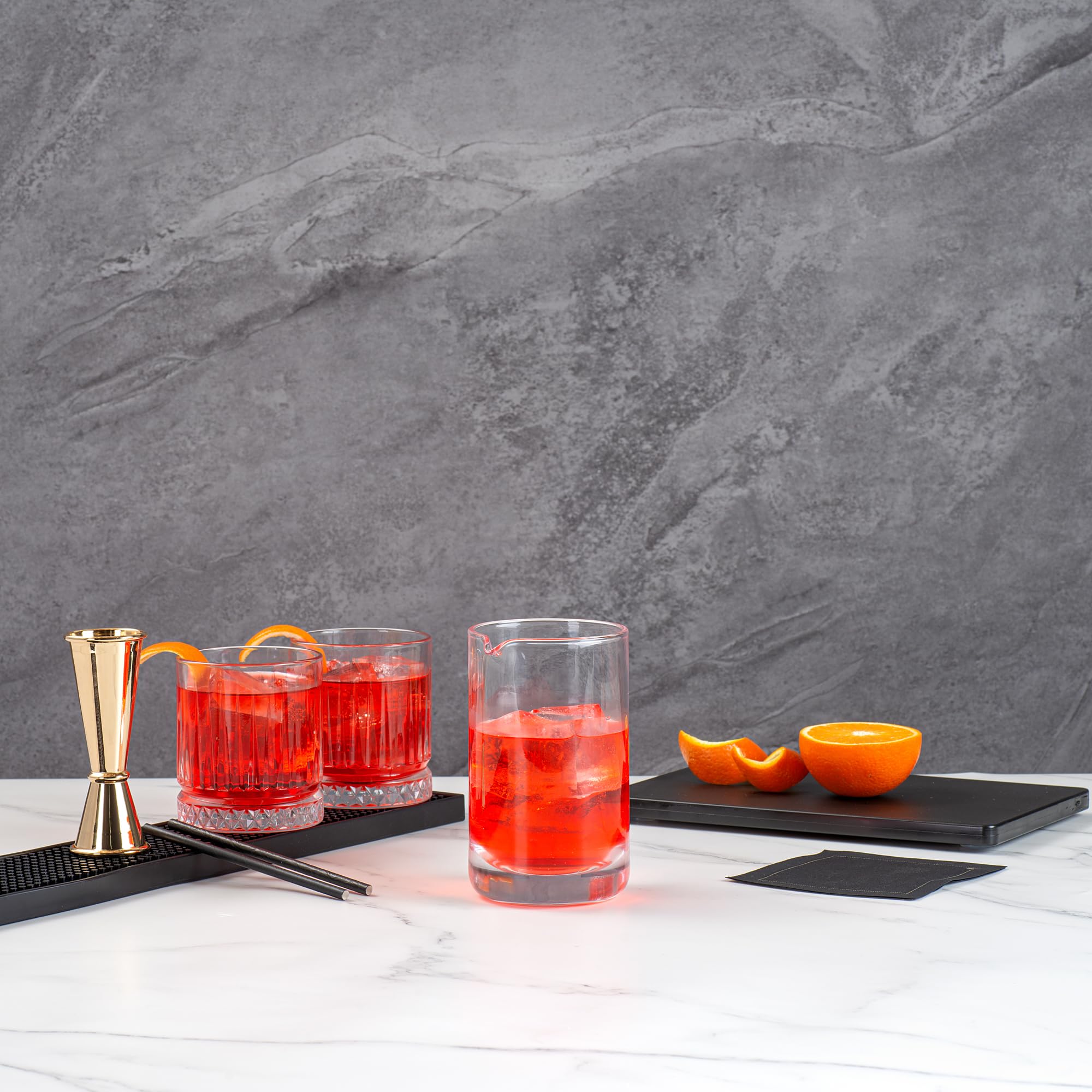 Restaurantware Bar Lux Cocktail Mixing Glass - Hand-Blown Crystal -8 Restaurantware Bar Lux Cocktail Mixing Glass - Hand-Blown Crystal -8
