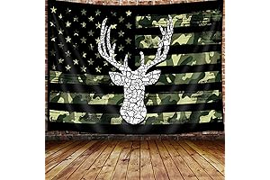 Country Rustic Hunting Camo American Deer Poster