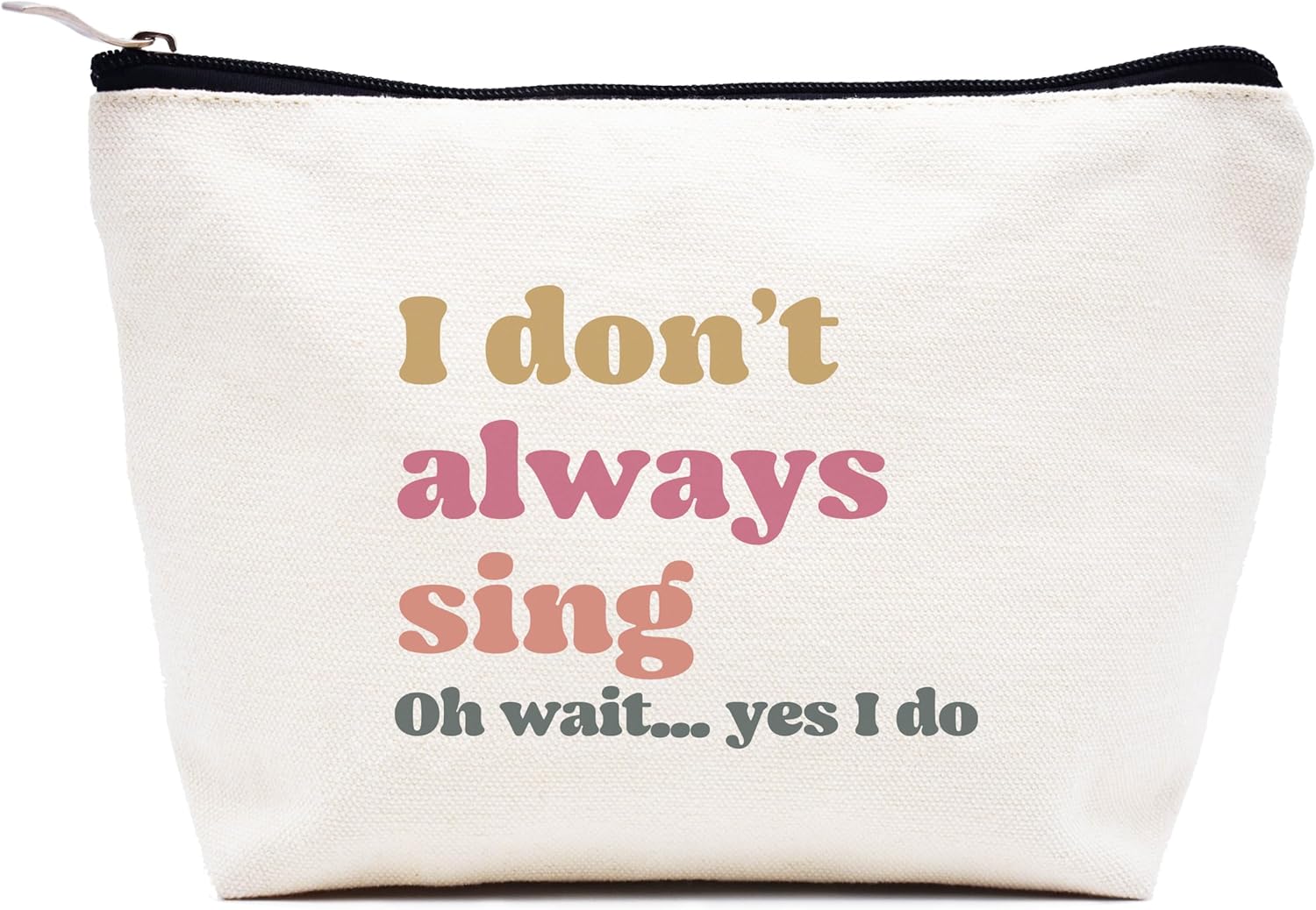 LIBIHUA Theatre and Singer Decor Present Music Lover Karaoke Lovers Gifts Music Teacher Singing Present Musical Party Night Song Singer Present Makeup Bag Cosmetic Bag Travel Pouch