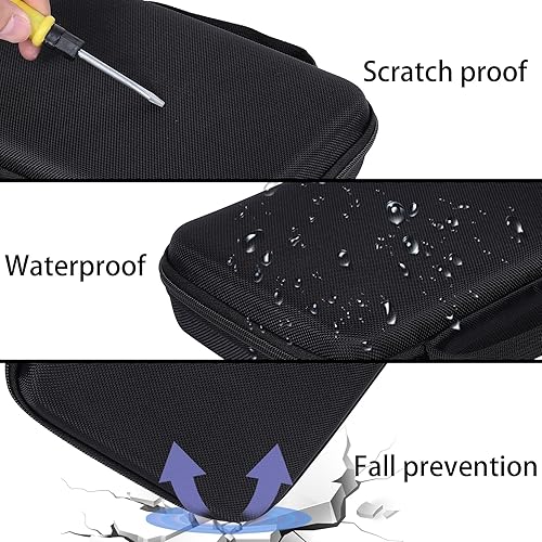 Miniatura 6 de Aenllosi Funda de almacenamiento rígida de repuesto compatible con cámara Canon PowerShot V10 Vlog y agarre de trípode HG-100TBR, bolsillo de malla