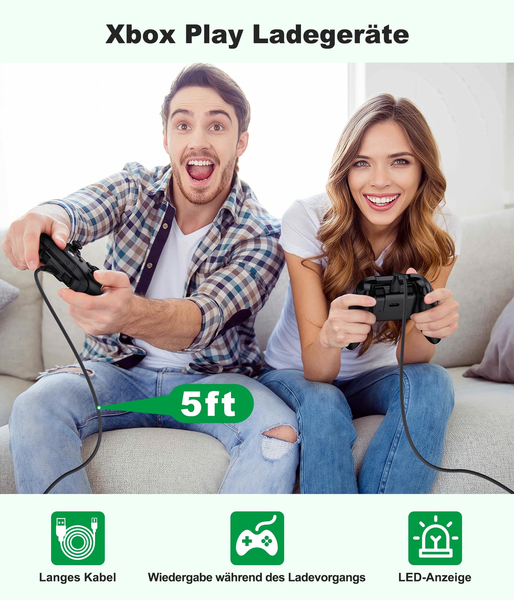 Elegamefy Batteria per controller Xbox Series X/S, batteria ricaricabile per controller Xbox One/One S/One X/Elite
