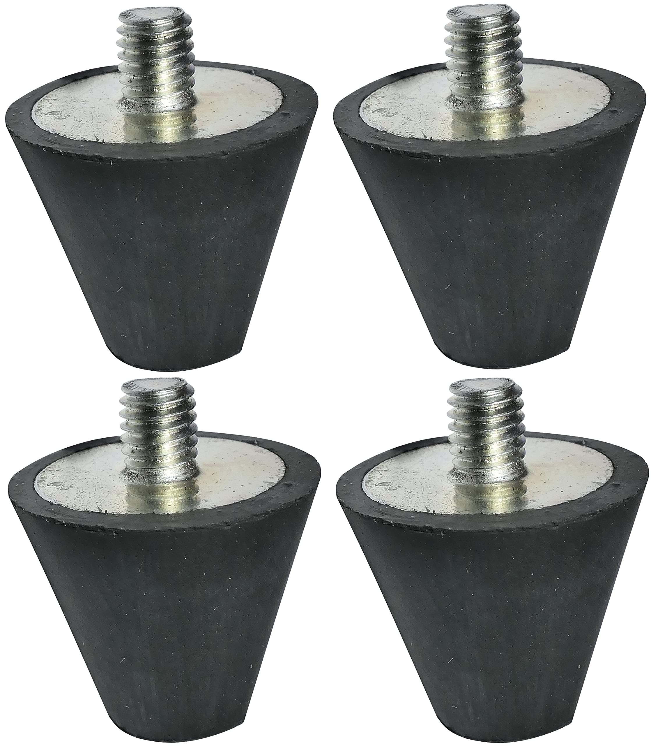 Piedini Antivibranti Aerzetix - Gomma E Acciaio, Filettatura M6, Ø20mm, Per Elettrodomestici - Foto 10