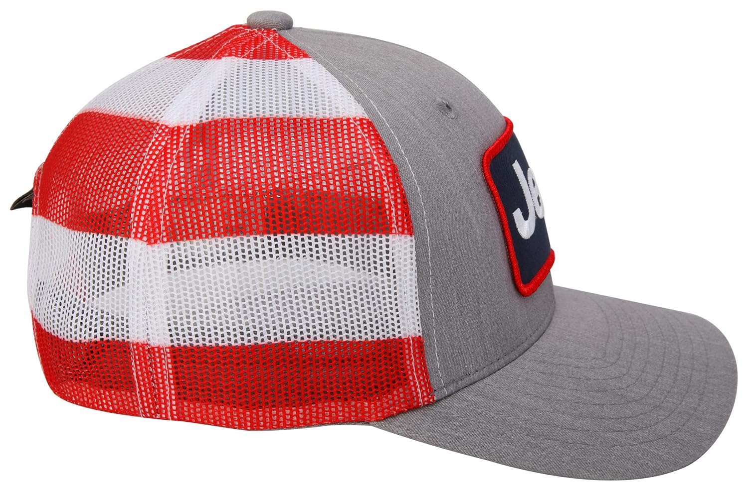 Amazon.com: Jeep Stars and Stripes Trucker Hat – Grey Front
