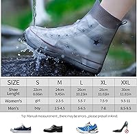 Vista 2 de Fundas para zapatos impermeables, reutilizables, plegables, botas de lluvia, antideslizantes, con suela de goma, protectores para limpieza, camping