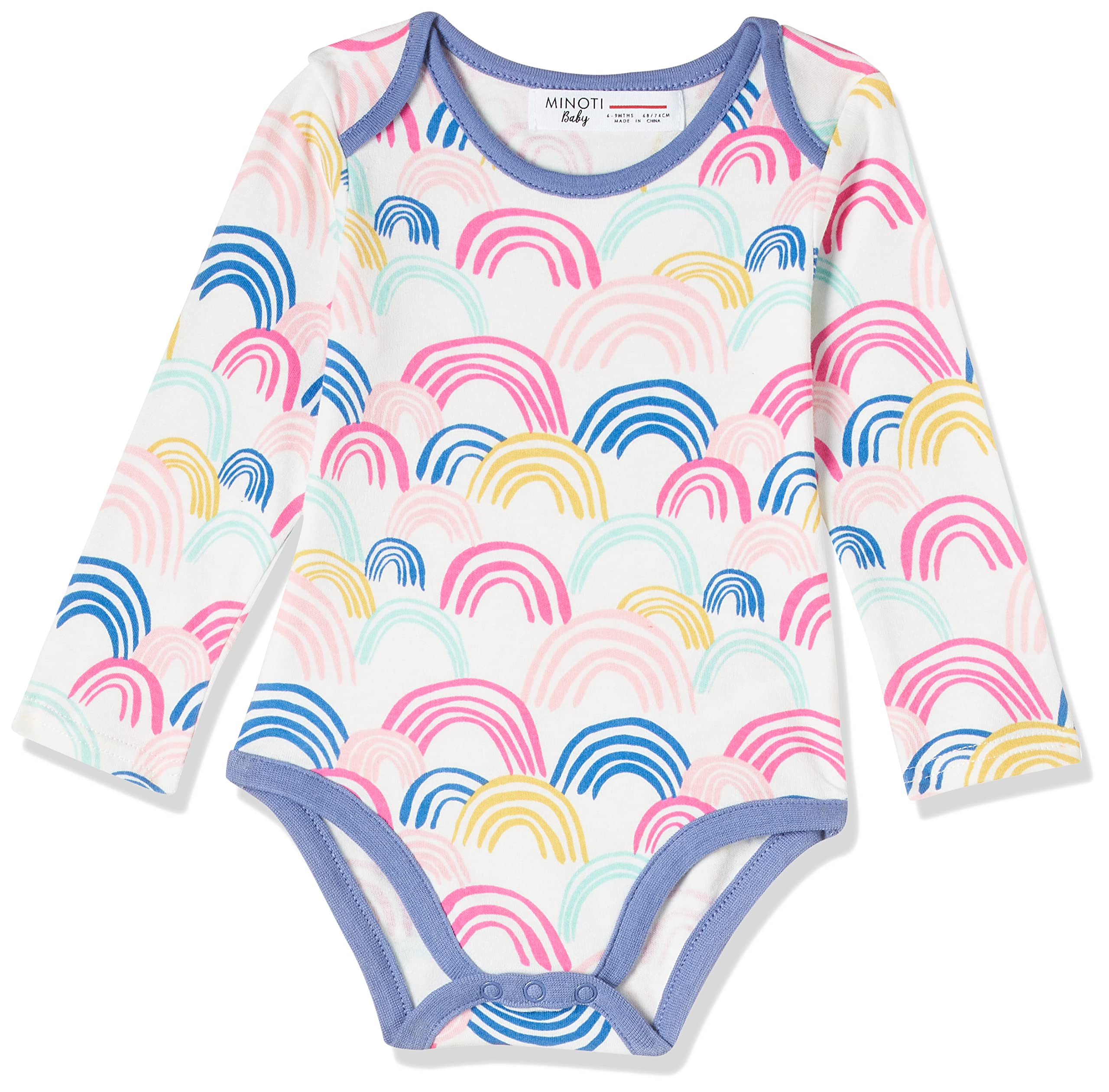 Minoti unisex-baby Aop Bodysuit Kisses 3