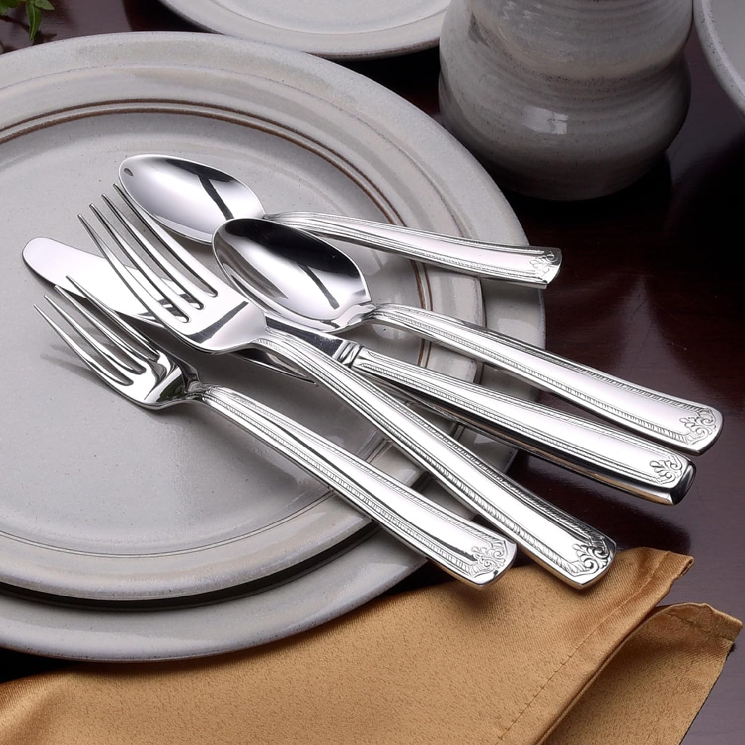 Liberty Tabletop Prestige 65 Piece Flatware Set for 12 Made in USA