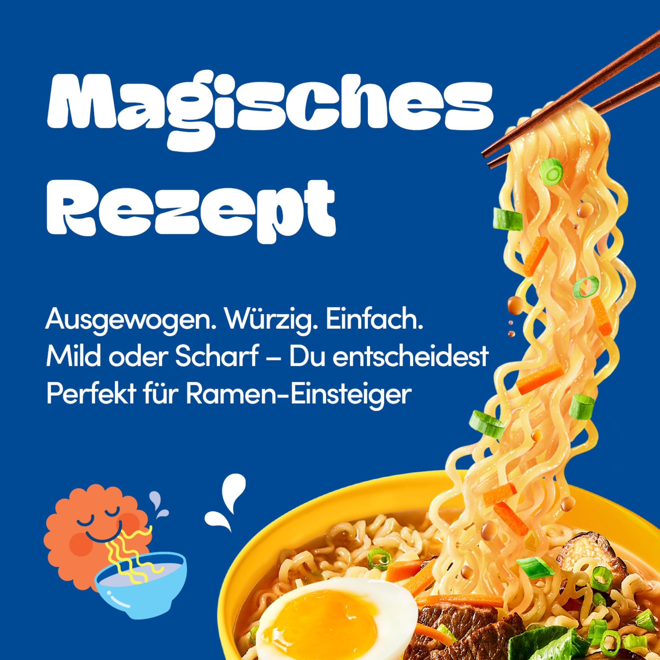 OTOKI Jin Ramen | 120g x 20er Box Ramen | Koreanische Instantnudeln zum Kochen | Würzige milde Ramyeon-Suppe | Ideal für Gastronomie, Familien oder Vorrat (20er, Mild)