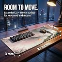 AILKIN Large Anime Gaming Mouse Pad for PC & Laptop, Extended Desk Mat with Samurai Artwork, Non-Slip Mouse Pad for Wireless Mouse & Desk Accessories gallery image