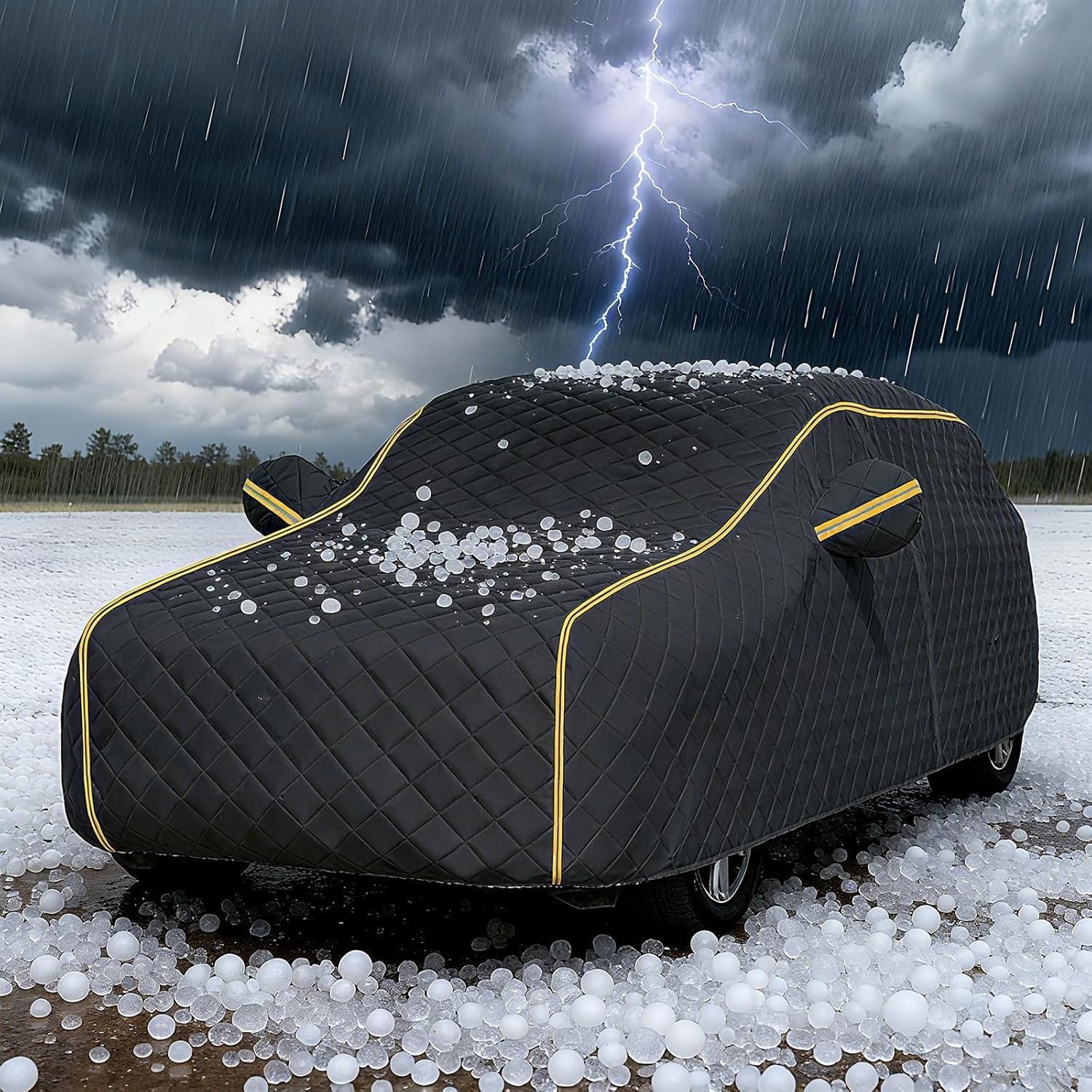 Funda de Coche Antigranizo para EBRO S400 SUV 2025-,Funda Coche Exterior Engrosamiento A Las Heladas, Impermeable,Lluvia Y Nieve, ProteccióN,Transpirable Cubre