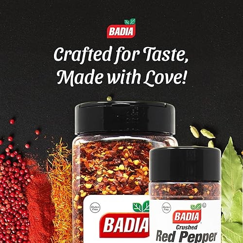 Miniatura 4 de Badia Pimiento rojo triturado, 4.5 onzas (paquete de 12)  Copos de chile rojo seco y triturado para cocinar, condimentar y cubrir