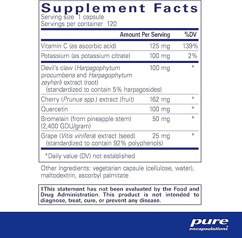 Miniatura 2 de Pure Encapsulations - Fórmula de ácido úrico - Suplemento hipoalergénico con vitaminas y extractos de hierbas para apoyar el metabolismo saludable