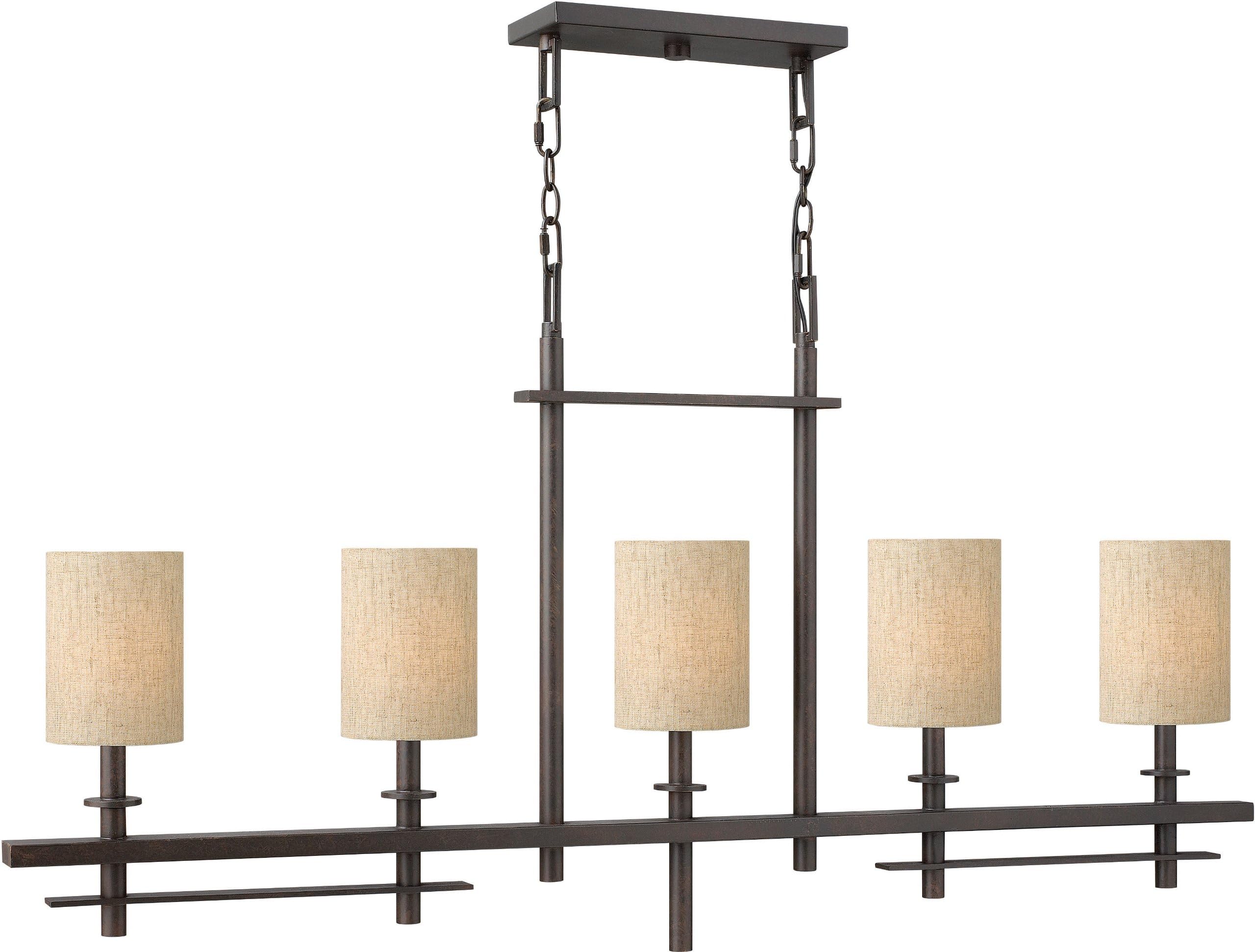 Hinkley 4544RB Five Light Linear Chandelier