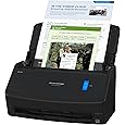 ScanSnap iX1600 Wireless or USB High-Speed Cloud Enabled Document, Photo & Receipt Scanner with Large Touchscreen and Auto Document Feeder for Mac or PC, 17 watts, Black