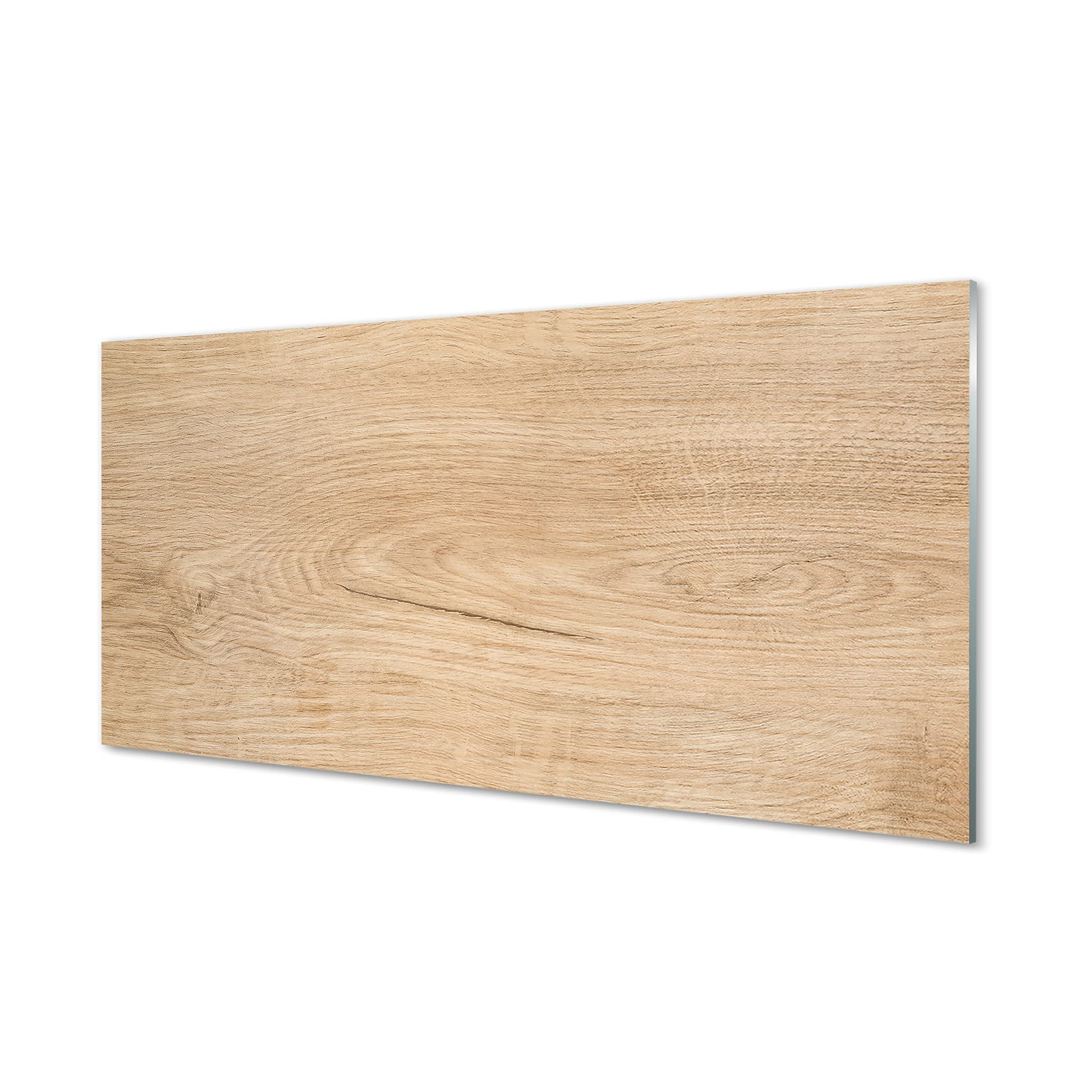 Crédence adhésive en verre trempé 100x50cm avec décor motif nœuds de grain du bois pour cuisine