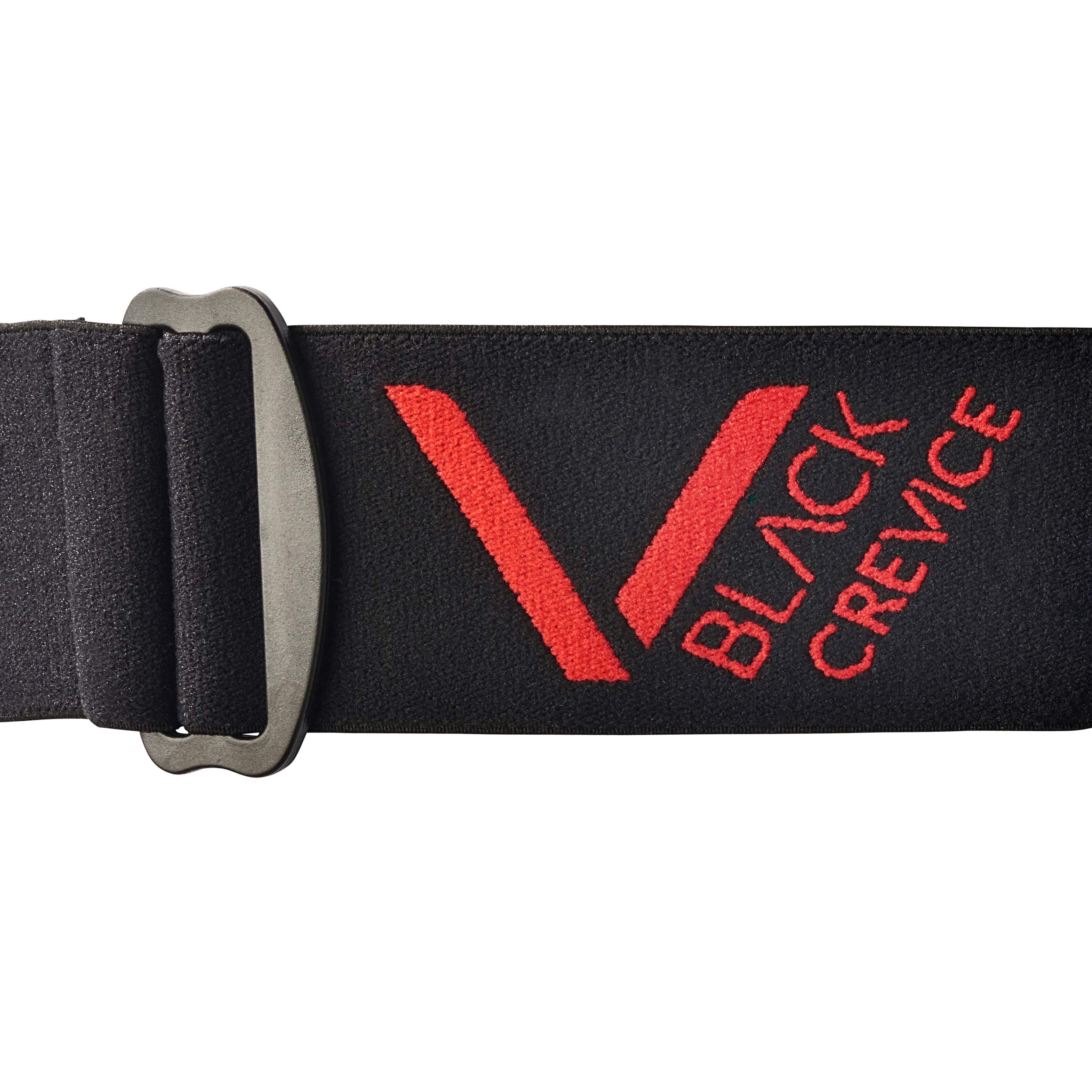 Black Crevice Lunettes de Ski Schladming - Double écran - Revêtement Anti-buée - Protection UV400 (Noir/Rouge, L (Tour de tête 58-61 cm)