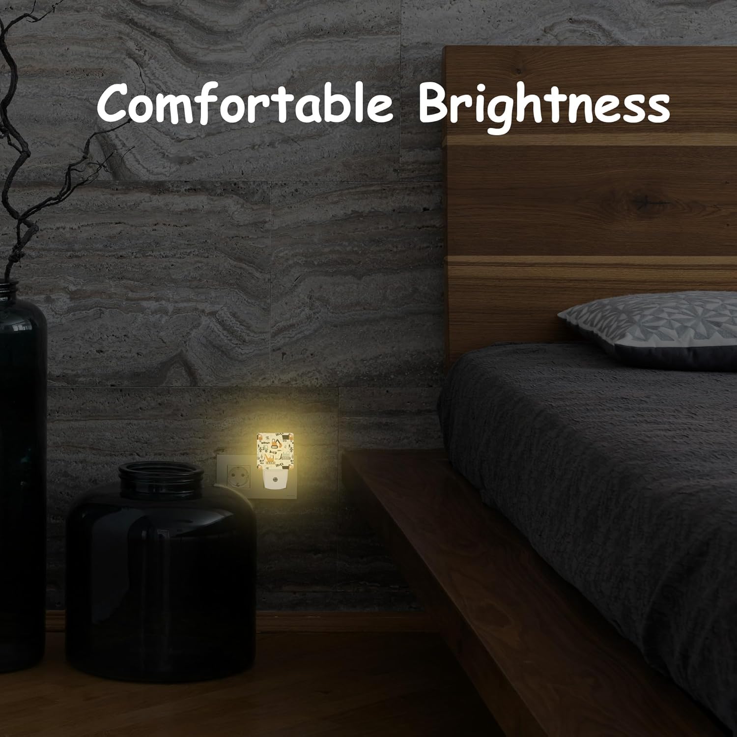 Funny Construction Transport Truck Night Light,Scandinavian style Cars Plug-in Night Light Auto Dusk-to-Dawn Sensor Energy Efficient LED Lamp for Room Decor,Hallway,Kitchen,Bathroom,Nursery,Stairs