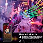 Outdoor LED Strip Lights Waterproof,32.8ft Cuttable Sticky LED Light Strip Waterproof with Bluetooth and IR Remote,300 LEDs Music Sync RGB Outside LED Strip Lights,for Bedroom Room Outdoors Decor.2x5M