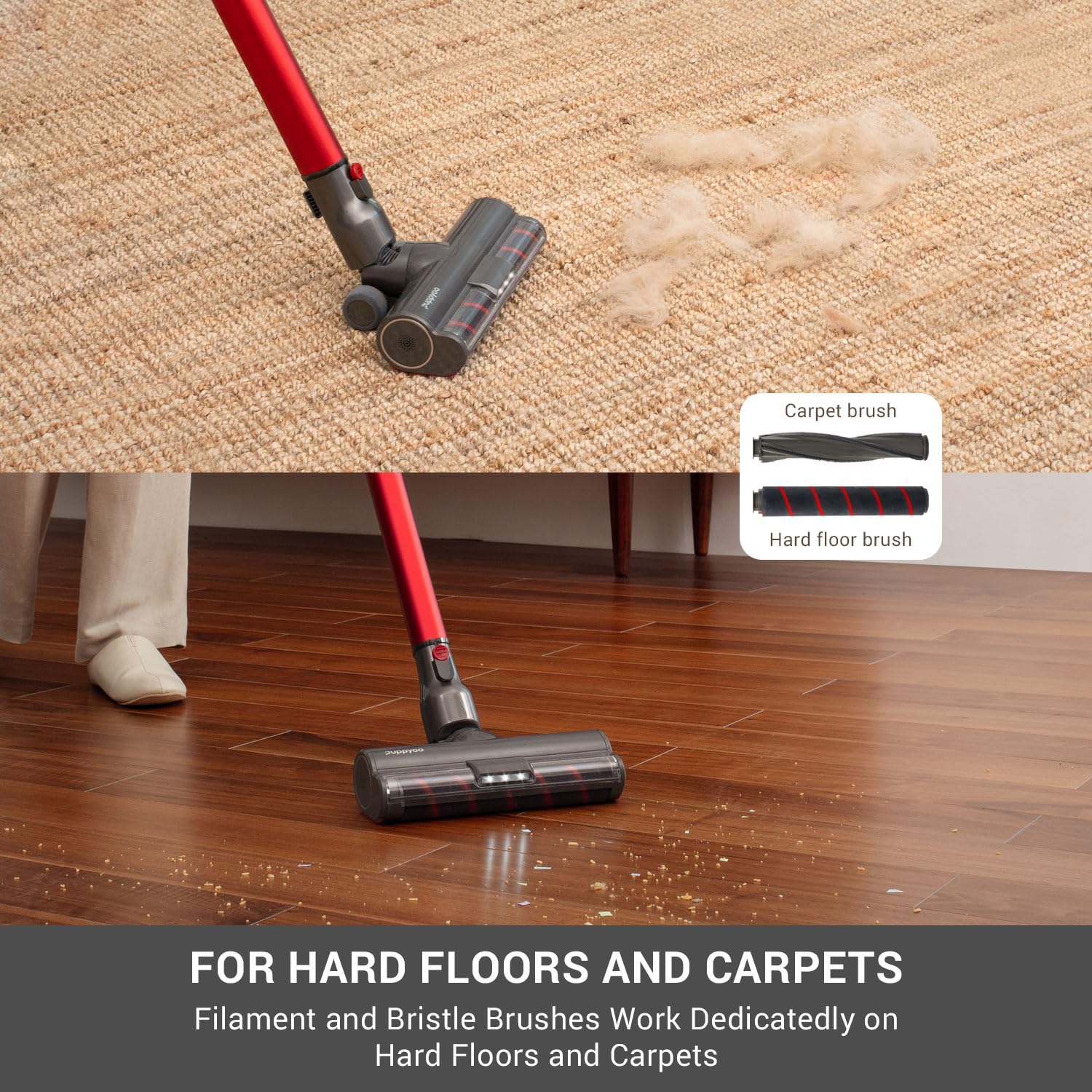 Amazon | Puppyoo コードレス掃除機 T12 Pro Rinse 2年間無料修理保証