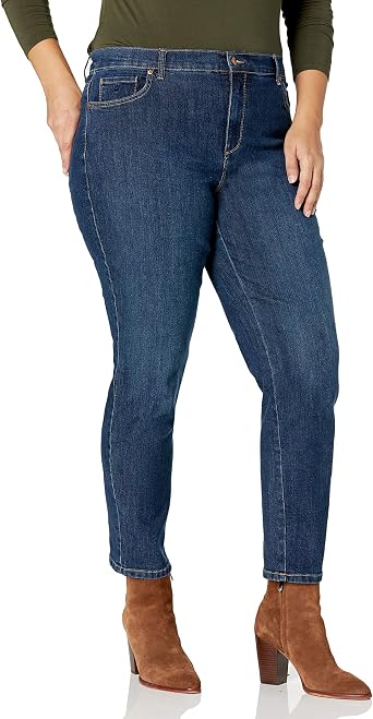 Gloria Vanderbilt Women's Plus Size Average Amanda Jeans - 20W - Blue