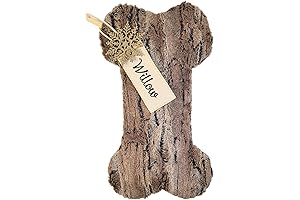 Snuggles of Love Taupe Dog Bone Christmas Stocking