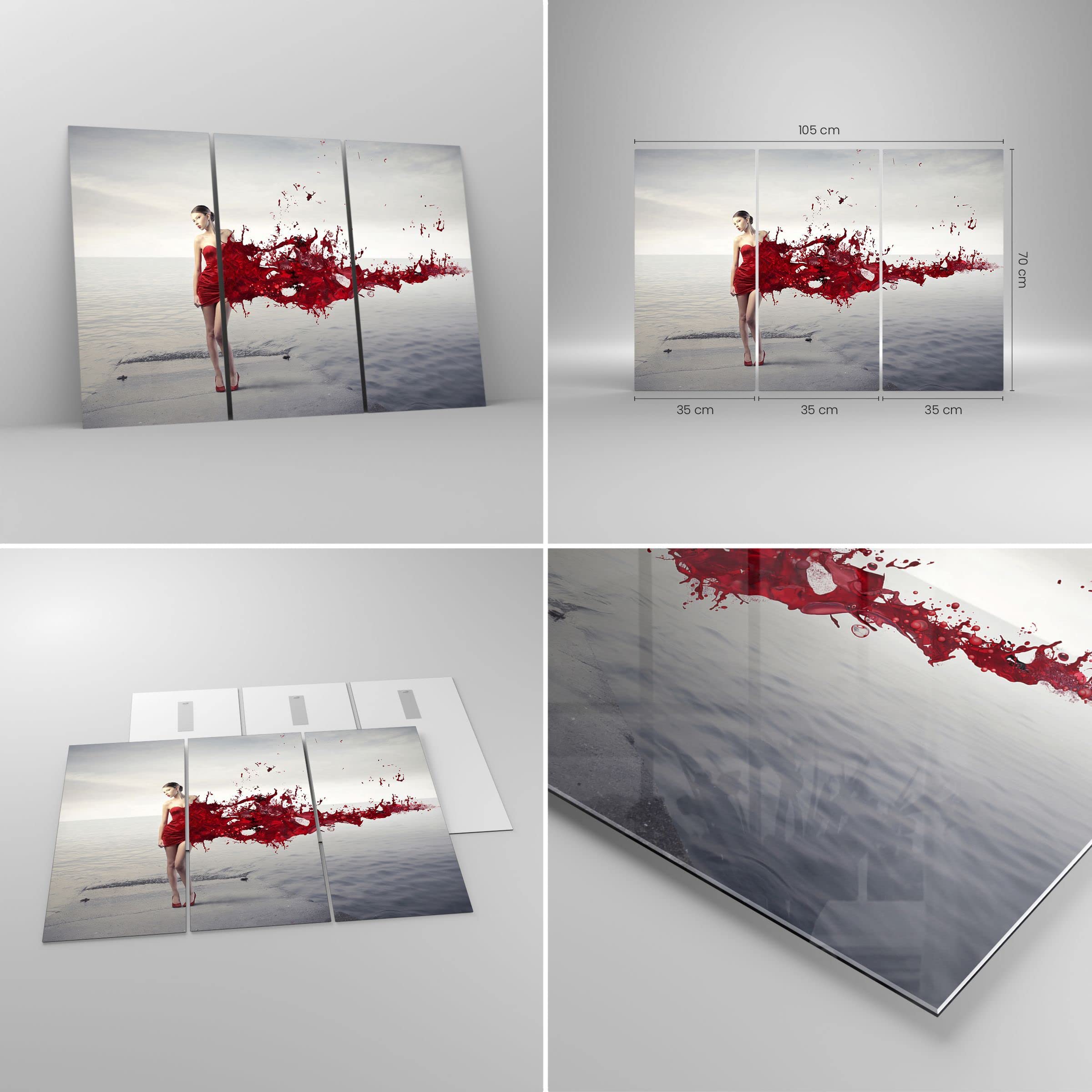 Impression sur Verre 50x70cm Tableaux Image Photo Femme