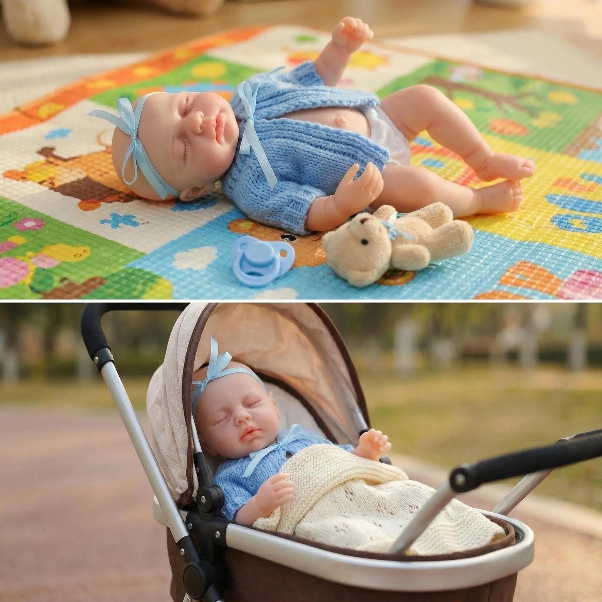 Anano Reborn Baby Vollsilikon Lebensecht, Lebensechte Babypuppen, Reborn Baby Vollsilikon Lebensecht Mädchen, Babypuppen Wie Echt Mädchen Silikon, Newbornbaby Puppen Lebensechte Mit Funktion