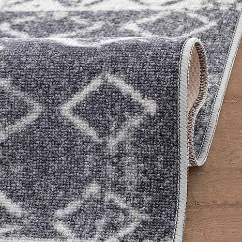 Miniatura 7 de Antep Rugs Juego de 13 alfombras antideslizantes para pelar y pegar color gris carbón 8 x 30 pulgadas