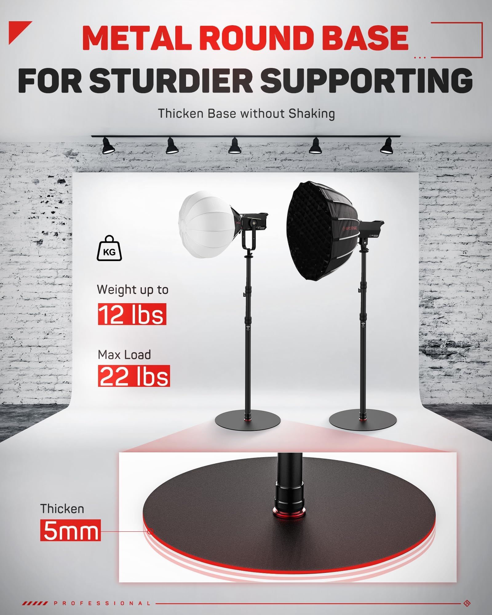 IFOOTAGE Cobra RB-A400 Monopiede con base rotonda, monopiede in alluminio per fotocamera, compatibilità con fotocamere DSLR e videocamere (201,6 cm/79,4 pollici, 2 confezioni)