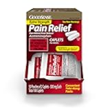 GoodSense Extra Strength Acetaminophen Caplets 500 mg, Pain Reliever and Fever Reducer, Easy Open Cap, 100 Count