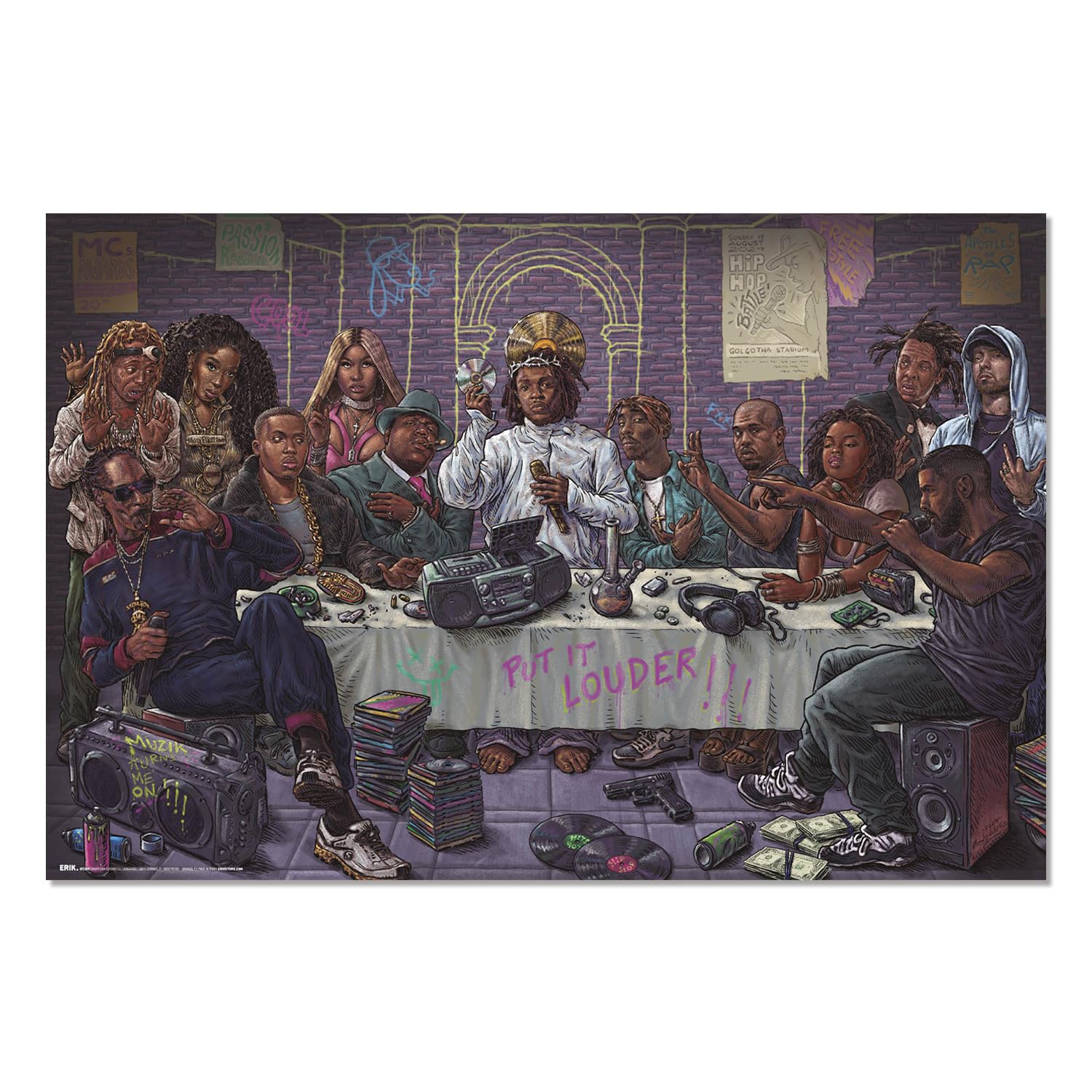 Erik Multicolore Poster Hip Hop The Last Supper