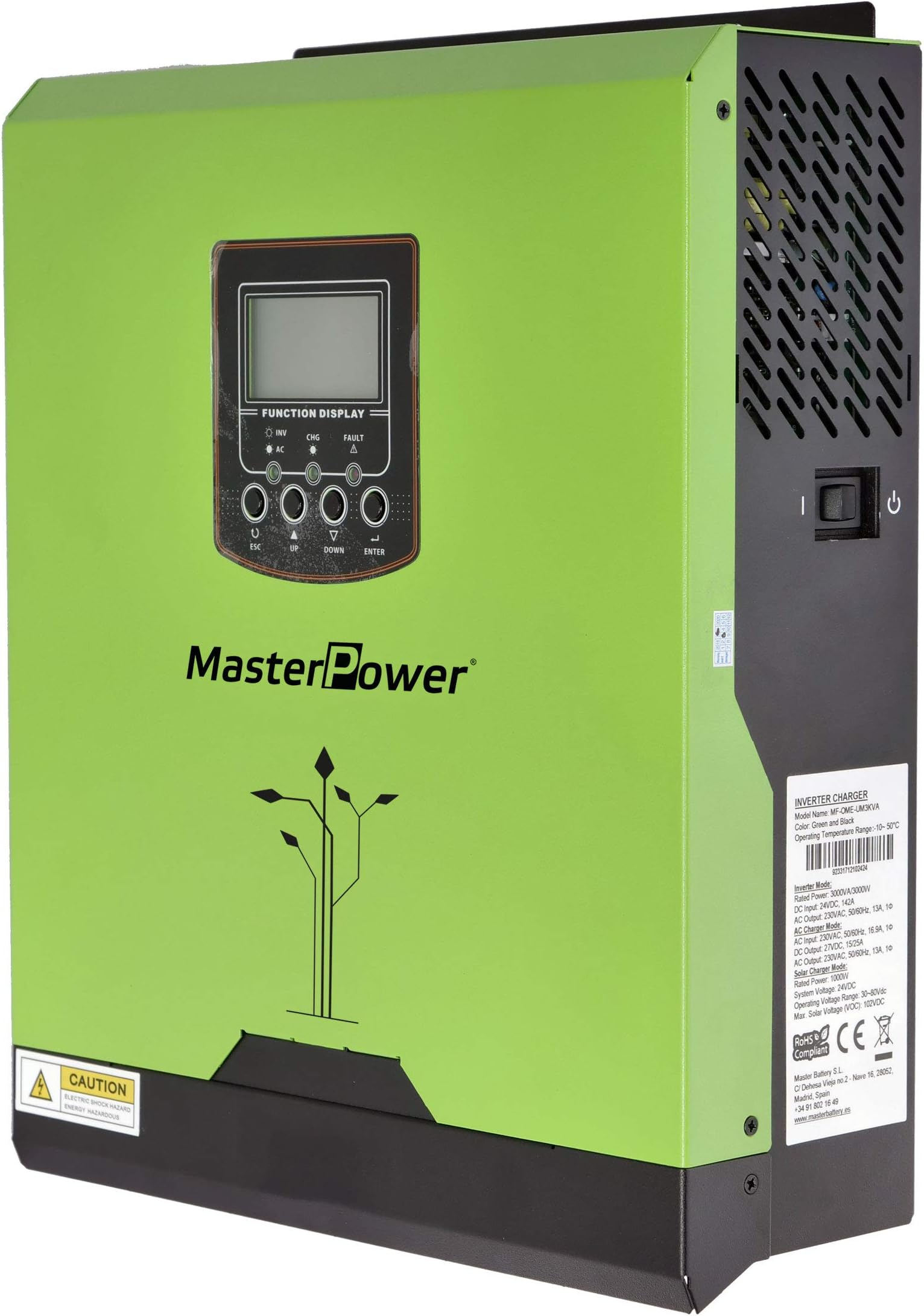 Master U-Power HYBRID INVERTER UM 3000W 24V MPPT