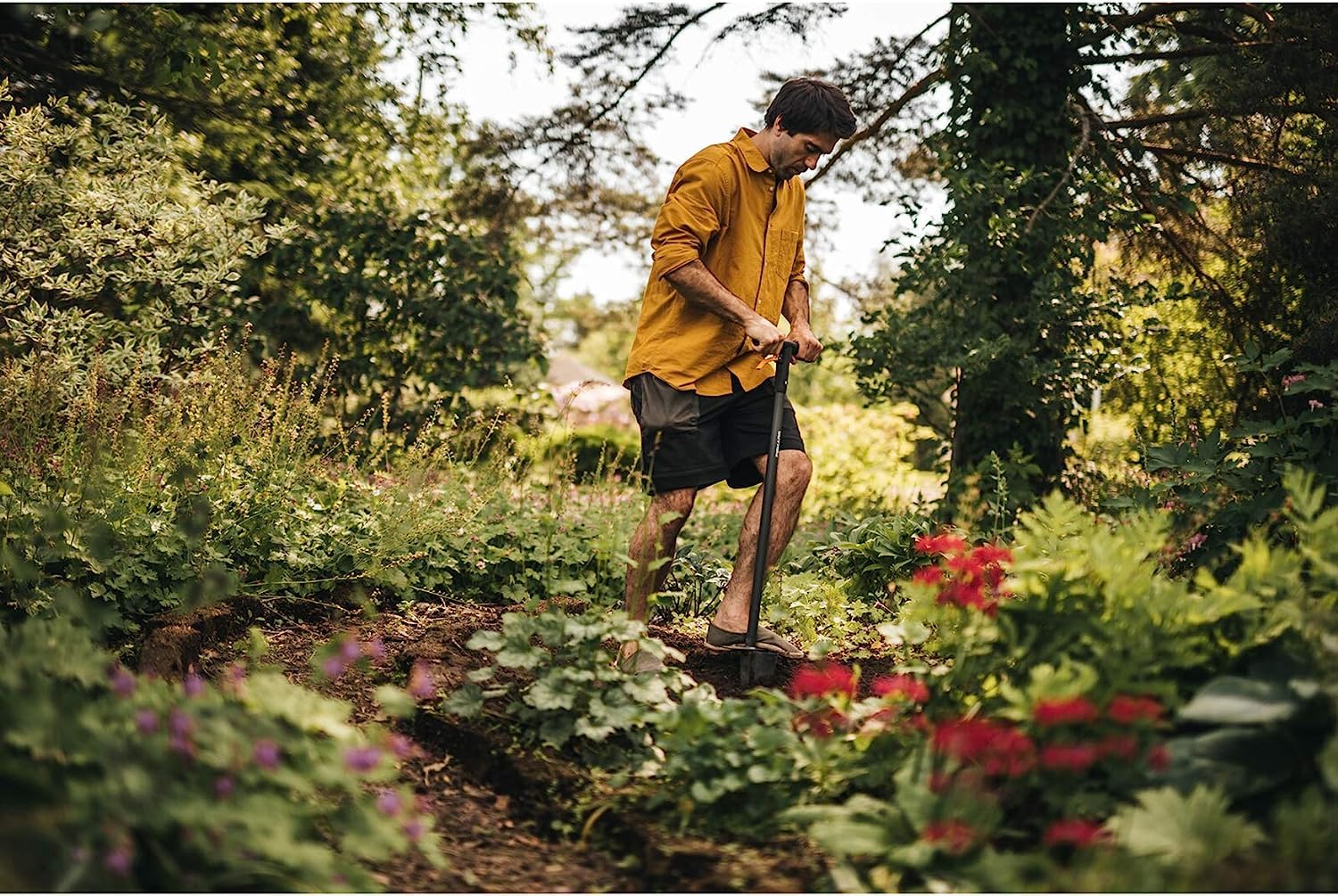 La zappa Trapiantatore "Ergo" da giardino attrezzo adatto per piantare bulbi e piante