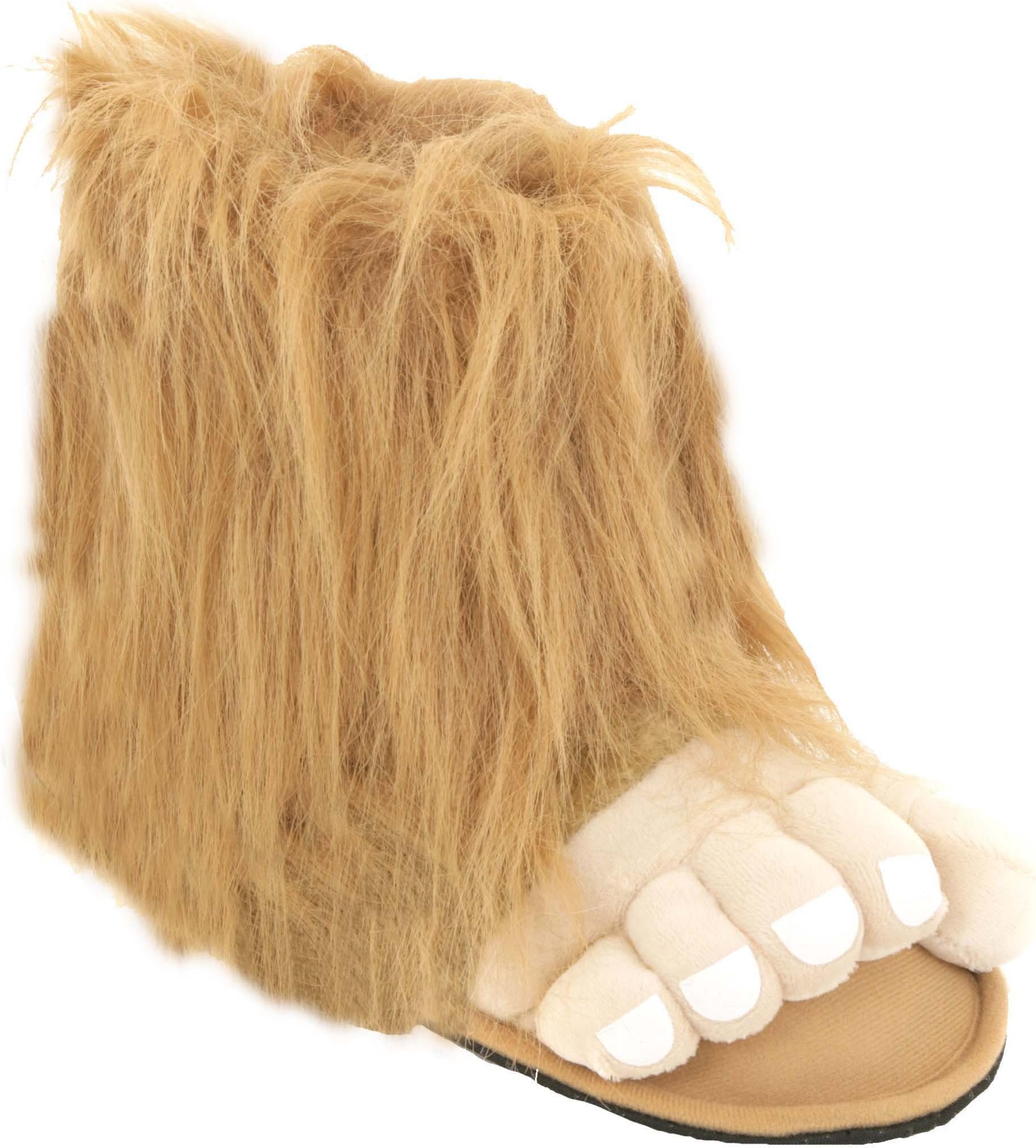 Mens Bigfoot Funny Novelty Slippers Size 6 to 12 UK - Xmas (UK 11 Mens, Brown)