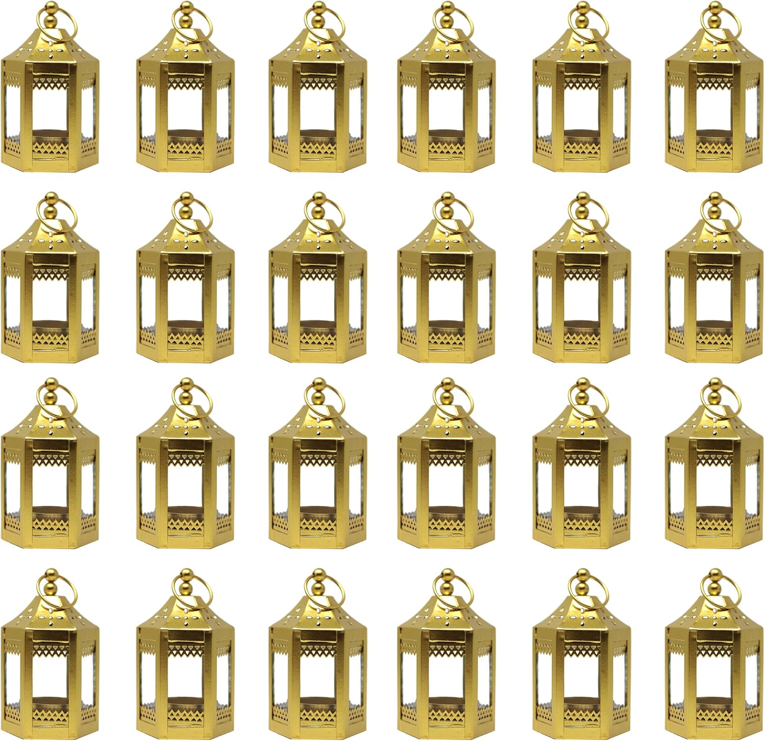 Vela Lanterns Mini Small 4.5 Inch Metal Moroccan Lantern