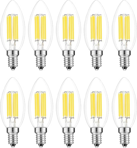 Miniatura 1 de Bombilla LED E14 regulable, 110 V, 600 lúmenes, 600 lúmenes, equivalente a 60 W, luz blanca diurna 5000 K, bombillas LED E14 de base europea,