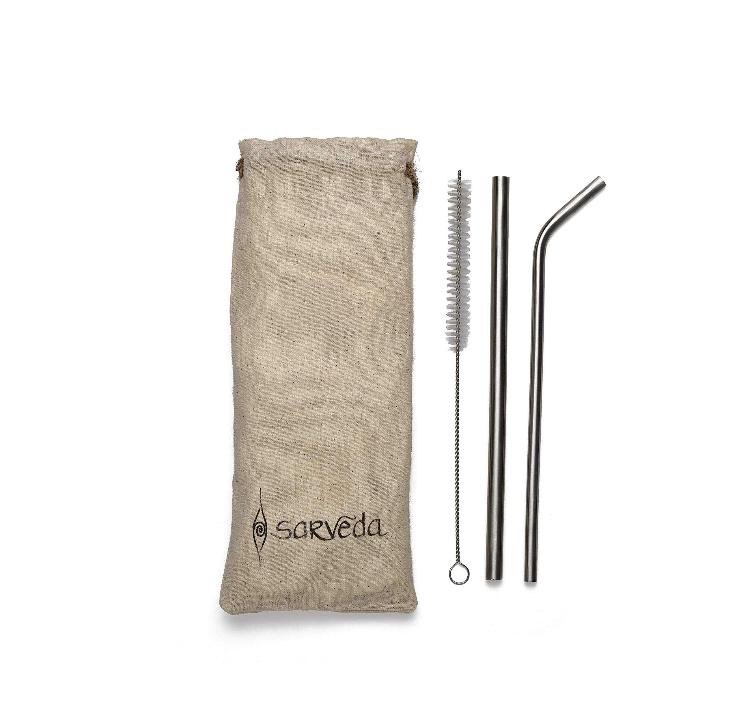 Sarveda Stainless Steel Straws | Re-usable & Eco-Friendly Suitable for Kids & Adults (Pack of 2) (B0BS3W4T7V) Amazon Price History, Amazon Price Tracker