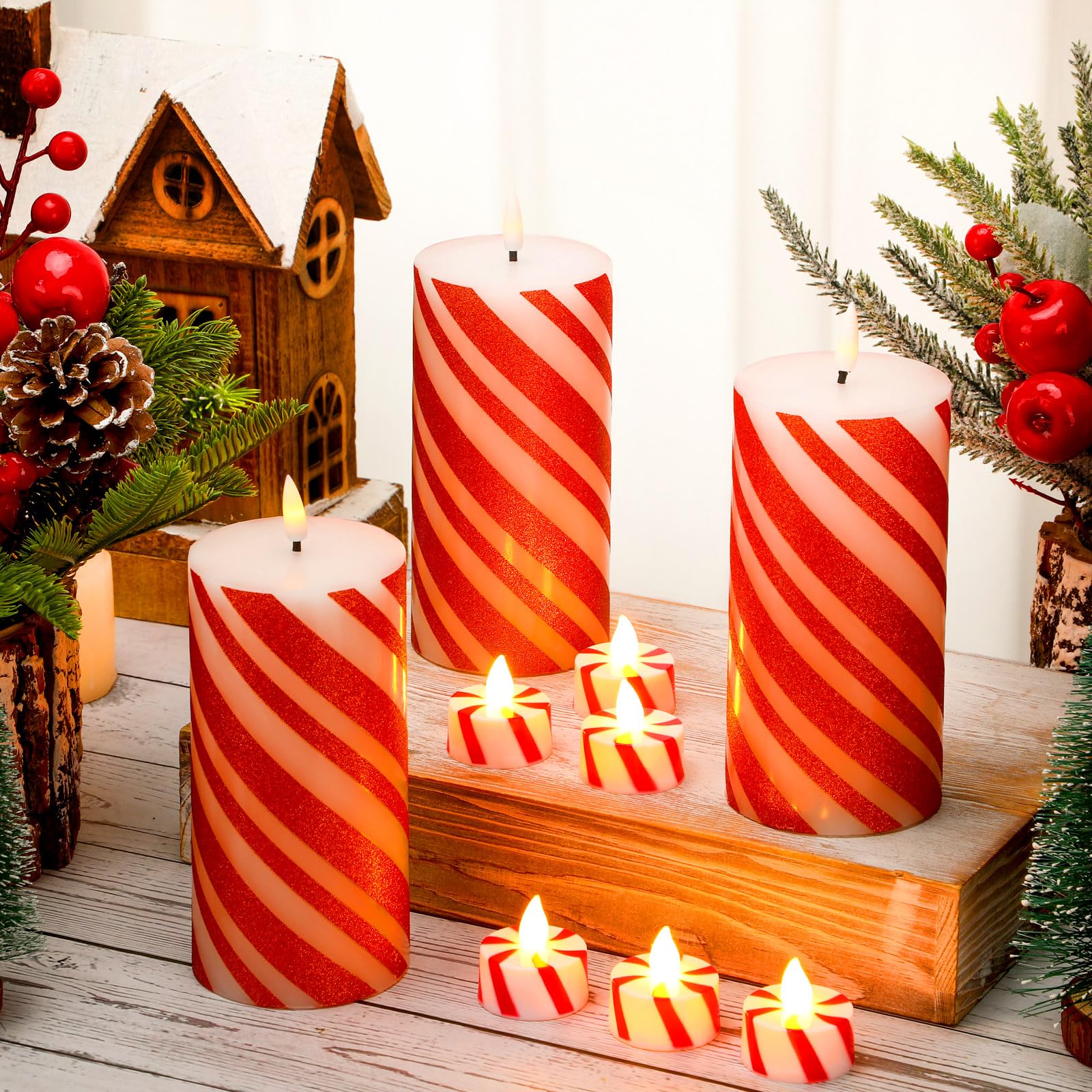 Amazon.co.jp: Baquler クリスマスフレームレスキャンディケーン